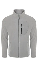 24601 Dewberry 5 Pocket Outdoor Full Zipper Fleece Jacket-LIGHT GREY