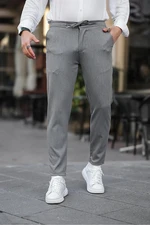 34958 Dewberry 
Slimfit Jogger Seasonal Mens Trousers-GREY