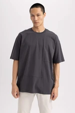 DEFACTO Oversize Fit T-shirt Z Okrągłym Dekoltem