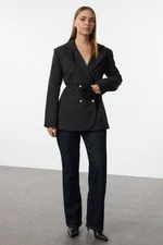 Trendyol Black Rose Detailed Blazer Jacket