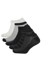 DEFACTO Men's 5-Pack Cotton Ankle Socks