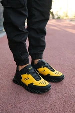 Riccon Black Yellow Men's Sneakers 00122021