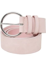 Basic Suede PU Belt Pink