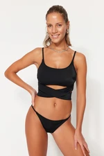 Trendyol Czarny Dół Bikini Brazylijskie