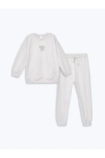 LC Waikiki LCW baby Crew Neck Long Sleeve Basic Baby Boy Sweatshirt and Tracksuit Bottom 2-Pack