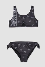 DEFACTO Girl's Patterned Bikini Set