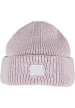 Knitted woolen hat - lilac