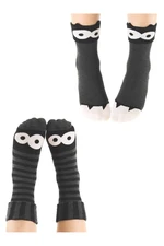 Denokids Monster Gray Boys 2-Pack Socket Socks Set