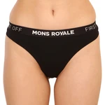 Women's thong Mons Royale merino black