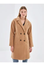 LC Waikiki Jacket Collar Women's Cashmere Coat