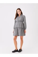 LC Waikiki Maternity Patterned Long Sleeve Maternity Shirt Dress