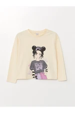 LC Waikiki Crew Neck Printed Girl's T-Shirt