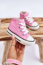 Children's high sneakers pink Filemon