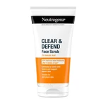 Neutrogena Vyhlazující peeling Clear & Defend (Face Scrub) 150 ml