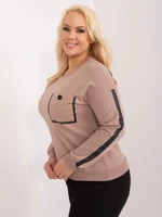 Blouse-RV-BZ-9329.57-dark beige