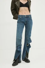 Džíny Y/Project EVERGREEN HOOK AND EYE SLIM JEANS dámské, high waist, 107PA002