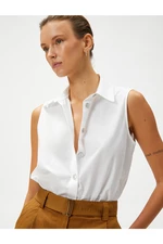 Koton Sleeveless Shirt With Buttons Cotton