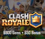 Clash Royale - 6500 Gems + 650 Bonus Reidos Voucher