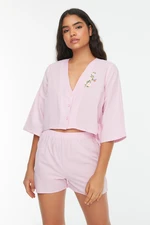 Trendyol Pajama Set - Rosa - Unifarben