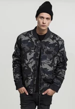 Vintage Camo Cotton Bomber Jacket Dark Camo