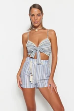 Trendyol Multicolored Striped Beach Bottom-Top Team