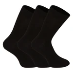 3PACK Nedeto high bamboo black socks