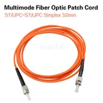 5pcs/lot ST/UPC-ST/UPC Simplex 3.0mm Multimode Fiber Optic Patch Cord FTTH Optical Fiber Jumper Cable free shipping