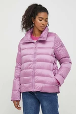 Páperová bunda Bomboogie dámska, fialová farba, zimná