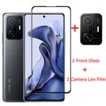 4-in-1 Glass for Xiaomi Mi 11T Pro Tempered Glass for Xiaomi Mi 11T Pro 11 10T Lite 5G NE Film Screen Protector Camera Len Film