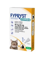 Fypryst Combo spot-on pro kočky a fretky 50 mg/60 mg roztok pro nakapání na kůži 1x0,5 ml