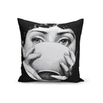 Obliečka na vankúš Minimalist Cushion Covers BW Kante, 45 x 45 cm