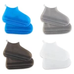 Silicone Shoe Covers Outdoor Waterproof Rainproof Dustproof Shoe Cover Skid Thickening Wear-resisting Adult Shoe Cover w