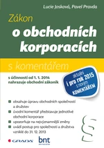 Kniha: Zákon o obchodních korporacích od Josková Lucie