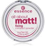 Essence All About Matt! transparentný kompaktný púder 8 g