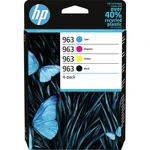 HP Ink cartridge 963 originál balenie po 4 ks čierna, zelenomodrá, purpurová, žltá 6ZC70AE