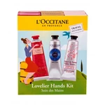 L´Occitane Roses Et Reines darčeková kazeta krém na ruky 2 x 30 ml + krém na ruky Shea Butter 2 x 30 ml + krém na ruky Cherry Blossom 2 x 30 ml W