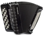 Hohner Mattia IV 120 CR B Gun Black Knoflíkový akordeon