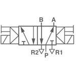 Elektropneumatický ventil Norgren V50A511A-A213A, 5/2-cestné, G 1/8, 24 V/DC