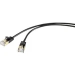 Síťový kabel RJ45 Renkforce RF-3521384, CAT 8.1 , F/FTP, 0.50 m, černá