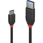 USB 3.1 (Gen 2) kabel LINDY LINDY 0,5m USB 3.1 C/A Kabel 3A Black 36915, 50.00 cm, černá