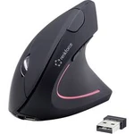 Optická ergonomická myš Renkforce RF-WM-322 RF-4509682, ergonomická, lze znovu nabíjet, černá