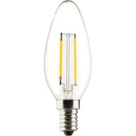 LED žárovka Sygonix SY-3780854 230 V, E14, 2.5 W = 25 W, teplá bílá, A++ (A++ - E), tvar svíčky, vlákno, 1 ks