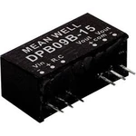 DC/DC měnič napětí, modul Mean Well DPB09B-12, 375 mA, 9 W, Počet výstupů 2 x