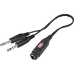 Jack audio Y adaptér SpeaKa Professional SP-7870288, černá