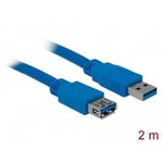 USB 3.0 prodlužovací kabel Delock DELOCK Kabel USB 3.0 Verlaeng A/A 2mSt/B 82539, 2.00 m, modrá