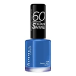 Rimmel London 60 Seconds Super Shine 8 ml lak na nechty pre ženy 828 Danny Boy, Blue!