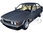 1988 BMW 535i (E34) Gray Metallic 1/18 Diecast Model Car by Minichamps