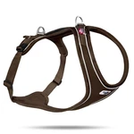 CURLI Postroj pre psy Belka Comfort Brown XS, 15-20 kg