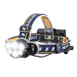 OUTERDO 1200lm 6 LED Headlamp 8 Modes Waterproof USB Rechargeable Flashlight for Camping Fishing Cycling Electric Bike E