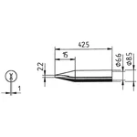 Ersa 842 CD spájkovací hrot dlátová forma Veľkosť hrotov 2.2 mm  obsah, množstvo obsiahnutého obsahu na objednaný obsah